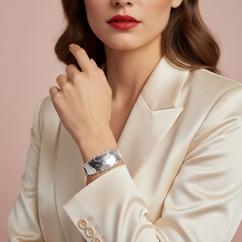 Solid Sterling Cuff Bracelet - image 2